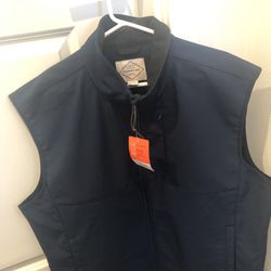 New, men's, water-repellent vest, size XL