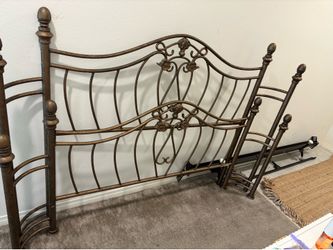 Queen metal bed frame