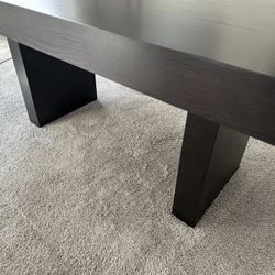 West elm Dining Table With Clear Glass Top