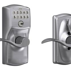 SCHLAGE FE595 CAM 626 ACC Camelot Keypad Entry with Flex-Lock and Accent Levers