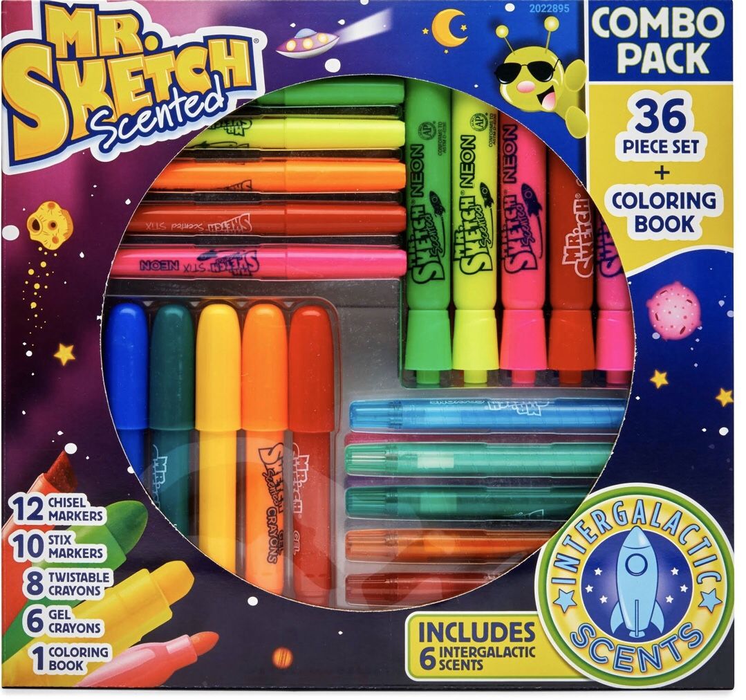 BACK TO SCHOOL! NIB 36 piece Mr Sketch Scented Marker Combo Pack