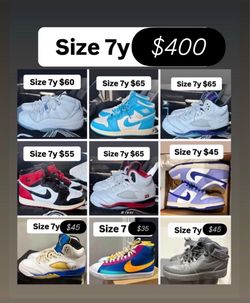 Jordan’s Nike alll size 7y all for $400