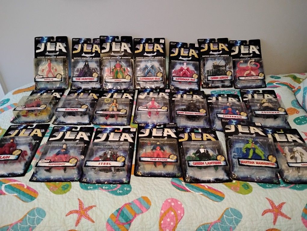 Complete Set Of DC JLA Justice League Action Figures 1997