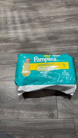 never used N pamper diapers