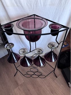Barware martini wine margarita bar rack set