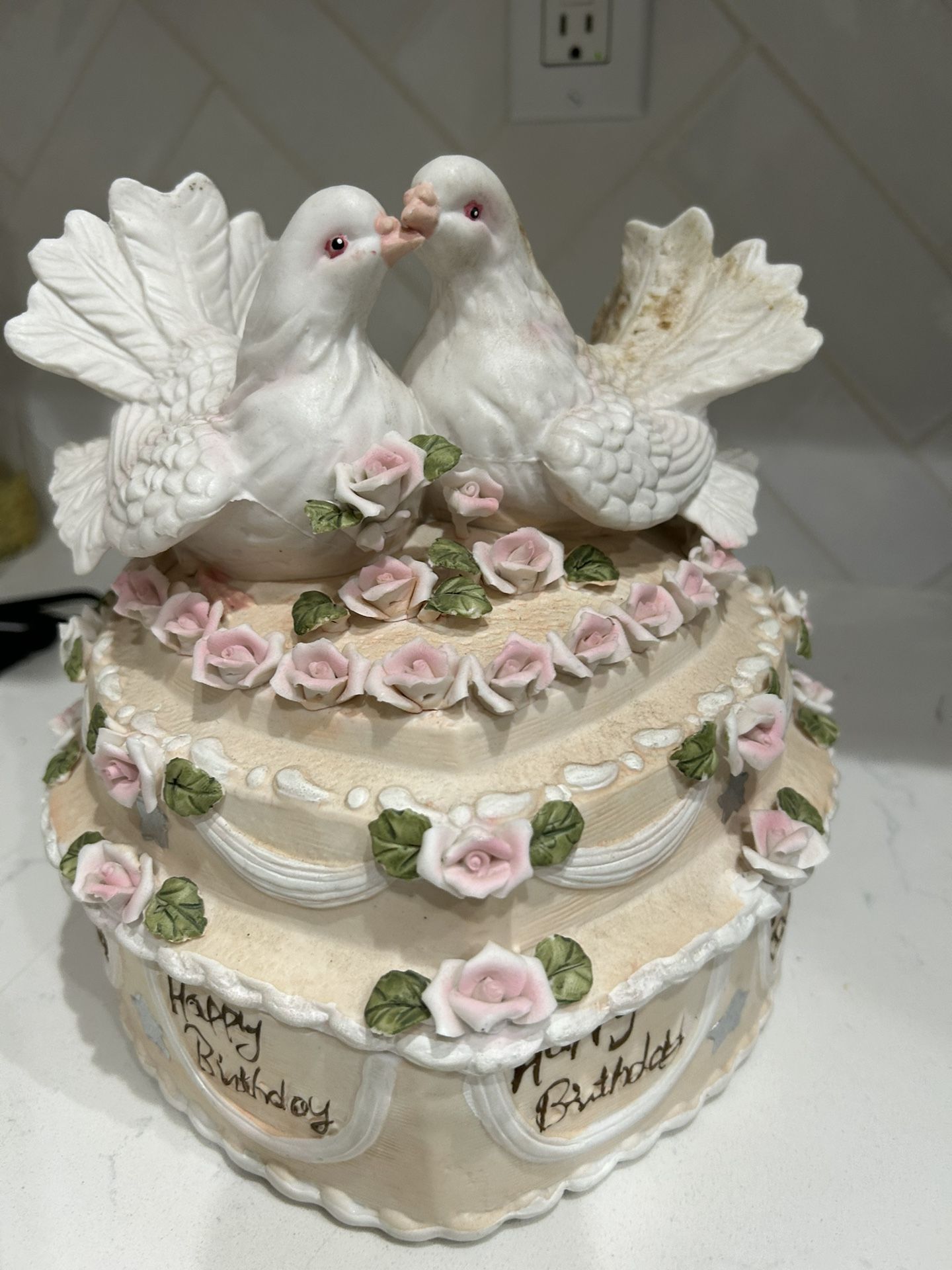 Dove Jewelry Box & Cake Toppers . Birthday Gifts