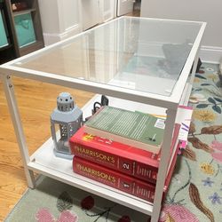 Glass And Metal Coffee Table For Living Room 