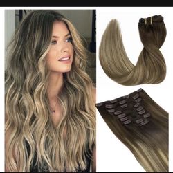 NEW Clip on Hair Extensions.