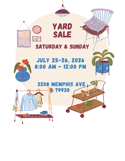 Yard Sale Central EP *7/25 & 7/26*