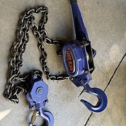 6 ton level block hoist manual  ratchet chain hoist with hooks