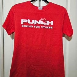 Punch boxing red t shirt