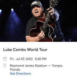 Luke Combs 7/7 Show (Tampa)