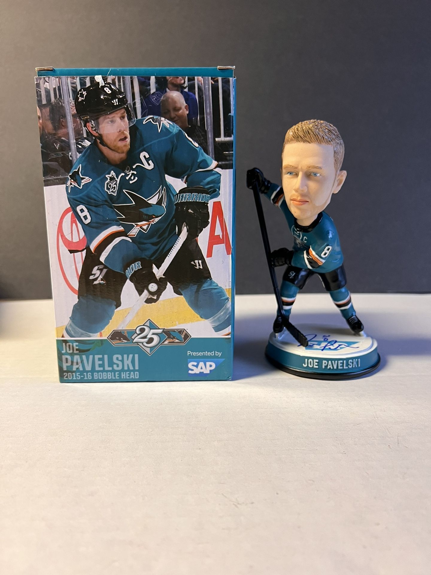 Joe Pavelski Signed Autograph San Jose Sharks Bobblehead