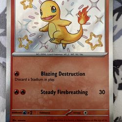 Shiny Charmander Paldean Fates