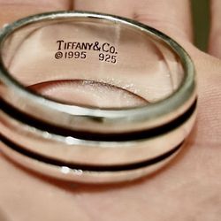 Men’s Brand Name Silver Ring 