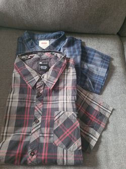 Men's- Short Sleeve Button Up Shirts 