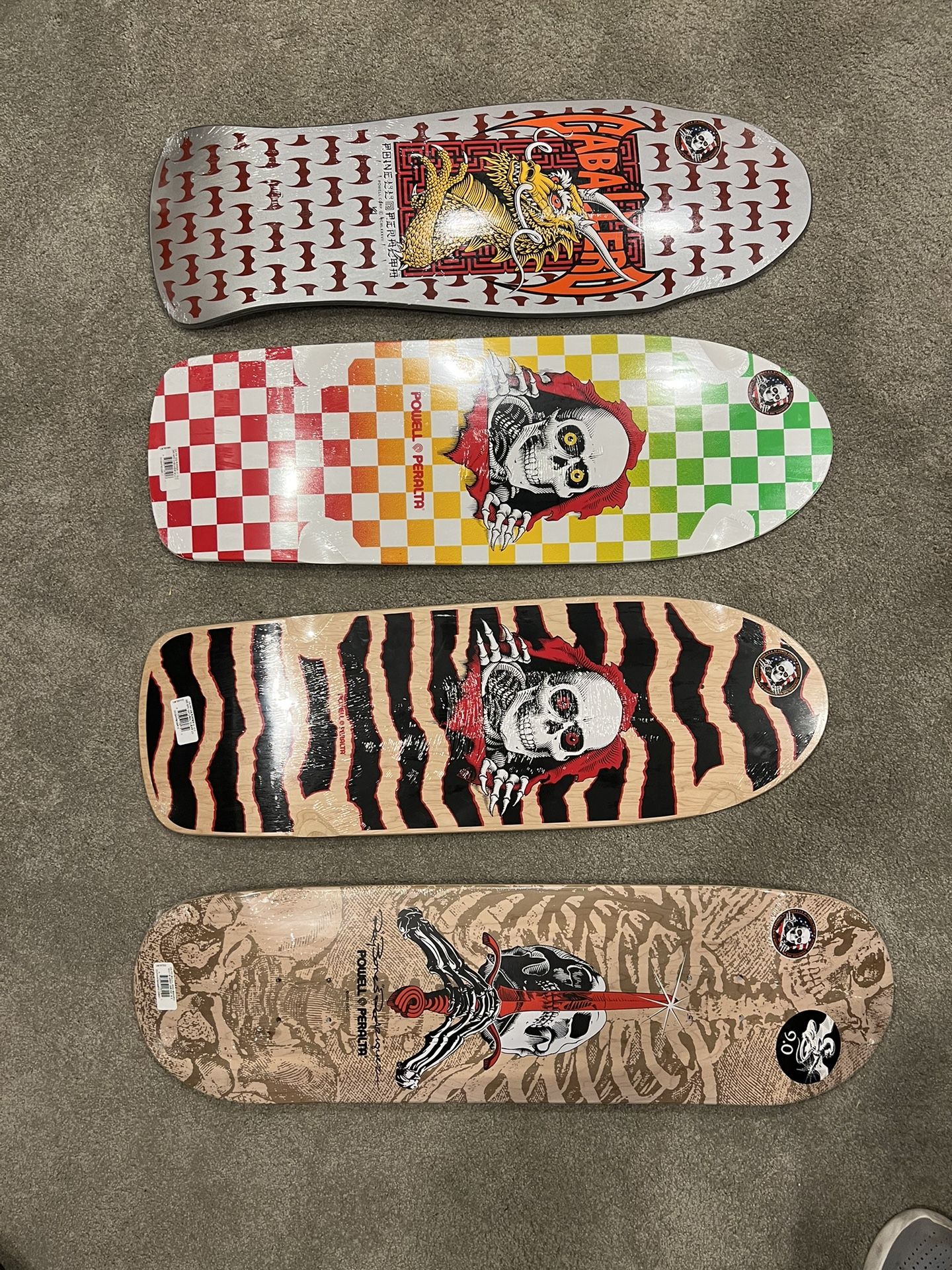 Powell Peralta Skateboard Decks New $60 Each Cab And Ripper Sold