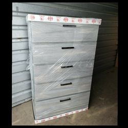 NEW 5 DRAWER CHEST 😊 Available in BLACK, WHITE, GREY or CHARCOAL color - ask for price