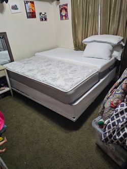 King size boxspring and frame