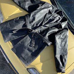Genuine leather Jacket Coat XL 