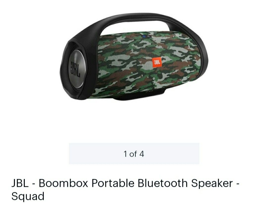 JBL- Boombox Portable Bluetooth Speaker -Squad