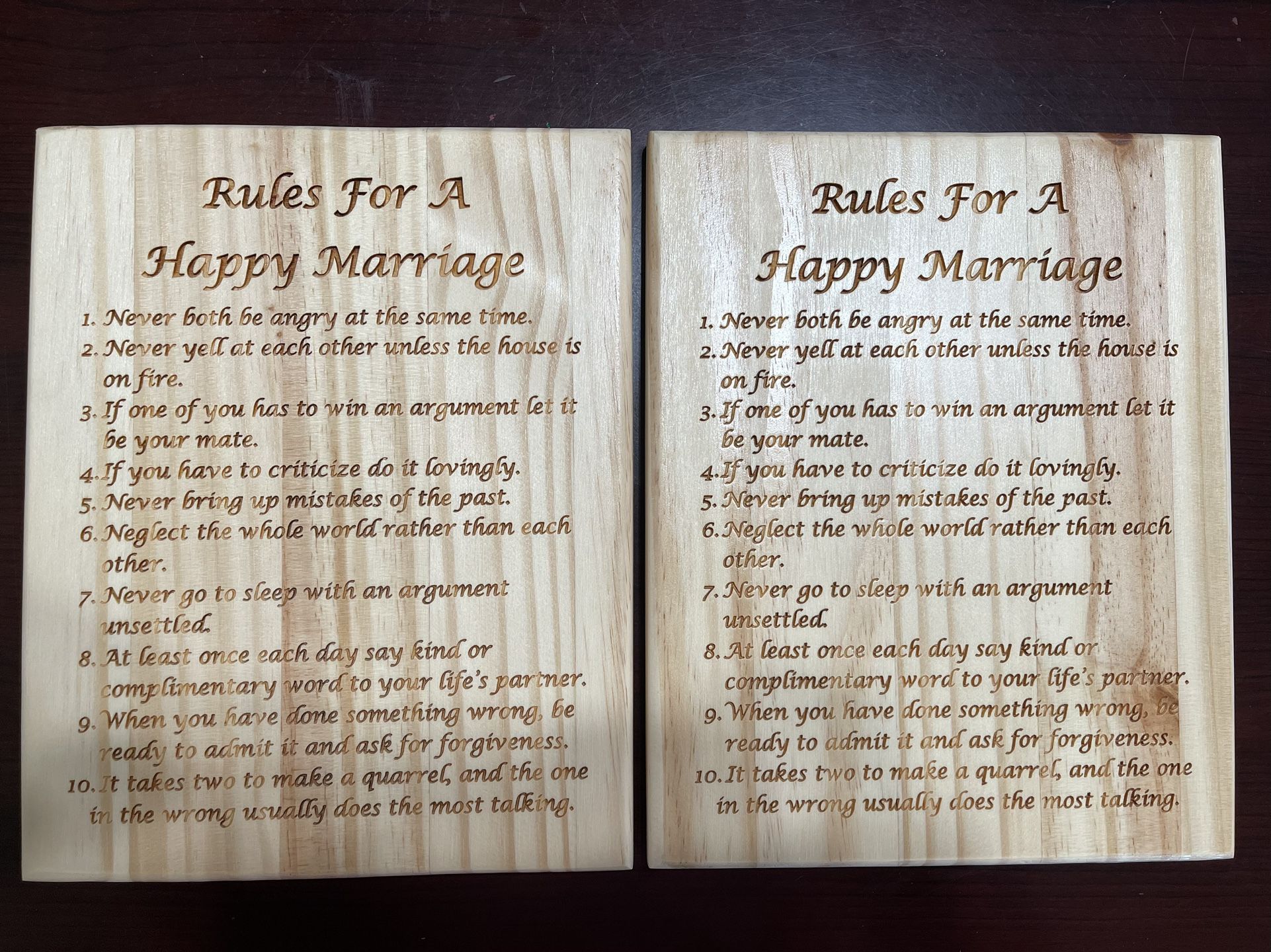 Custom Engraving/laser Wooden Sign