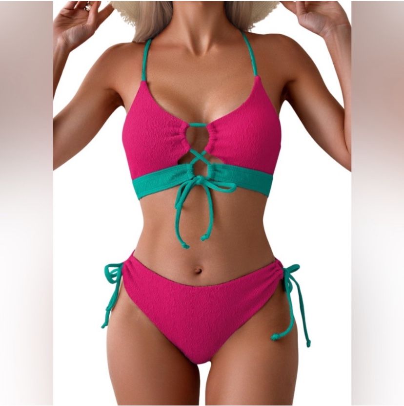 NWT B2prity Medium Top / Large Bottom Bikini