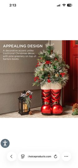 Santa Boots Christmas Decorations