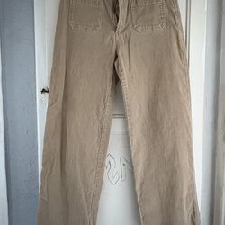 khaki courdoroy women’s pants