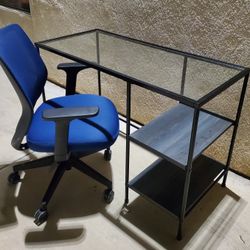 Desk and chair