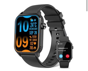 Black Smartwatch with Fitness Tracking