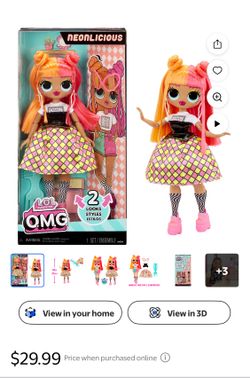 LOL Surprise OMG Neonlicious Fashion Doll with Fashions and Accessories, Ages 4+