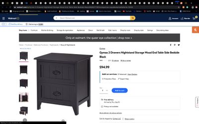 2 drawer nightstand