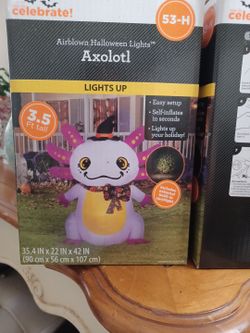 Axolotl Airblown Halloween Prop