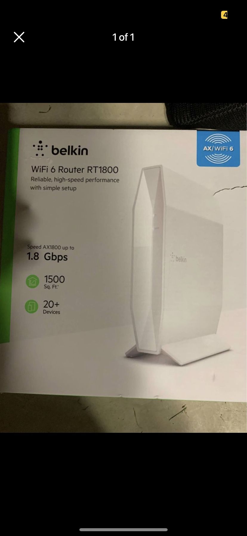 Belkin Wifi 6 Router