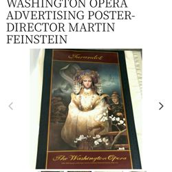 1(contact info removed) TURANDOT WASHINGTON OPERA ADVERTISING POSTER- DIRECTOR MARTIN FEINSTEIN