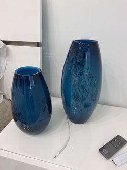 Bucaros de Cristal azul