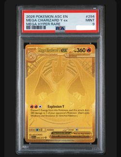 MEGA CHARIZARD Y #294 MEGA HYPER RARE PSA 9