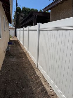 Vinyl fencing