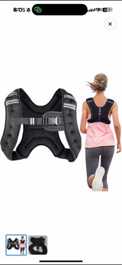 NEW 12LB Weighted Vest Black