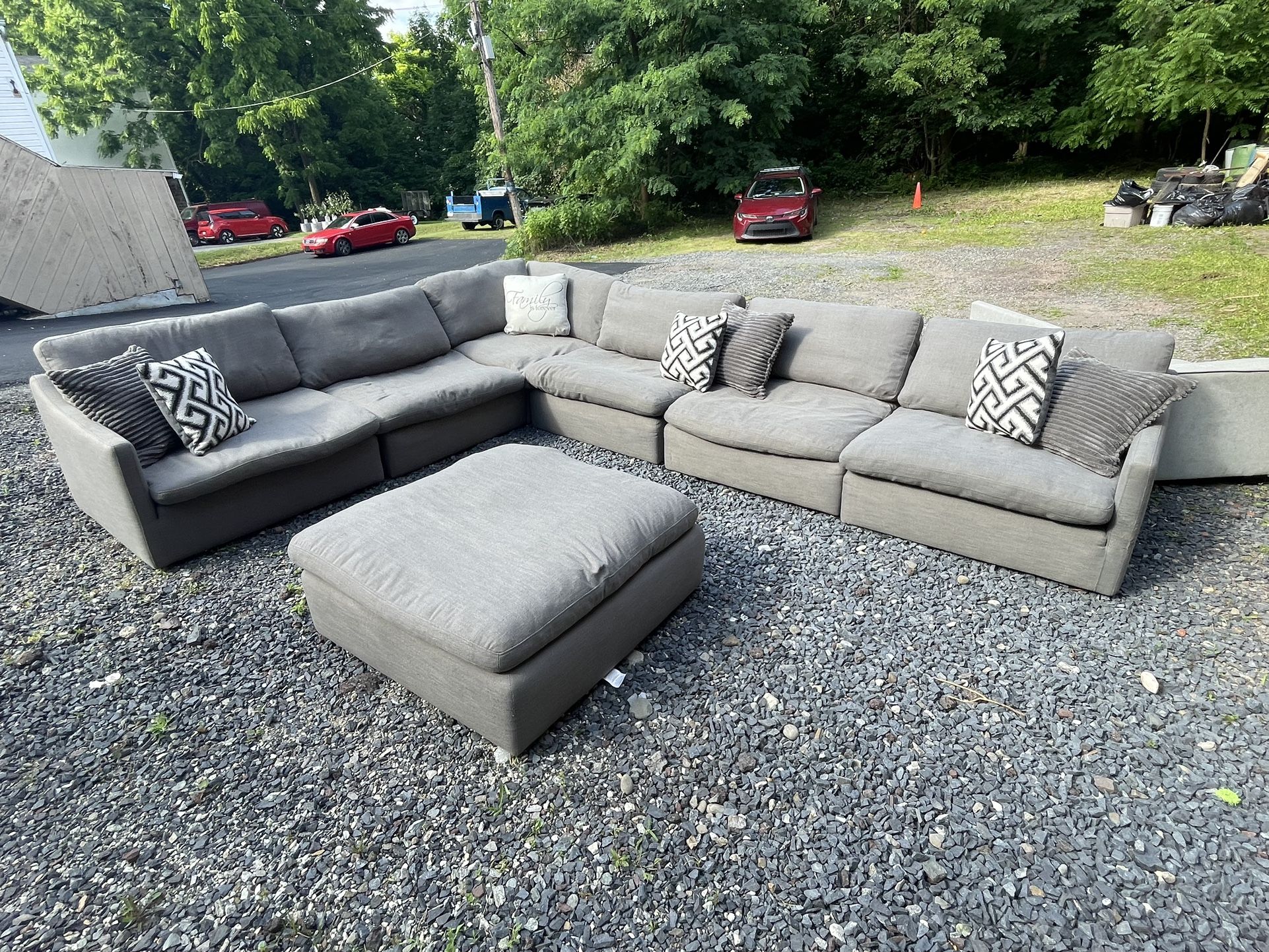 Macy's Modular Cloud Sectional Couch! Delivery Available!