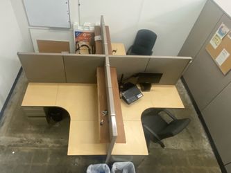 Office Cubicles 4 Station