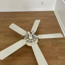 White Working Fan With All Parts