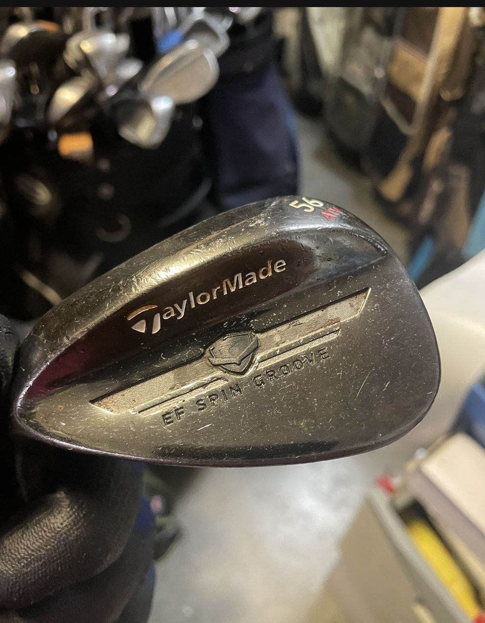 Taylormade EF Spin Groove 56 Deg Wedge In Left Handed  Steel shaft kbs wedge