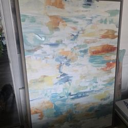 Large Coastal Colors Painting 