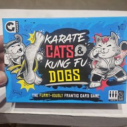 Karate Cats & Kung Fu Dogs Card Game ( New )