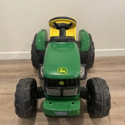 Take Your Kid On A Ride On His Big Green Tractor 