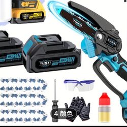 Cordless mini chainsaw brushless motor 