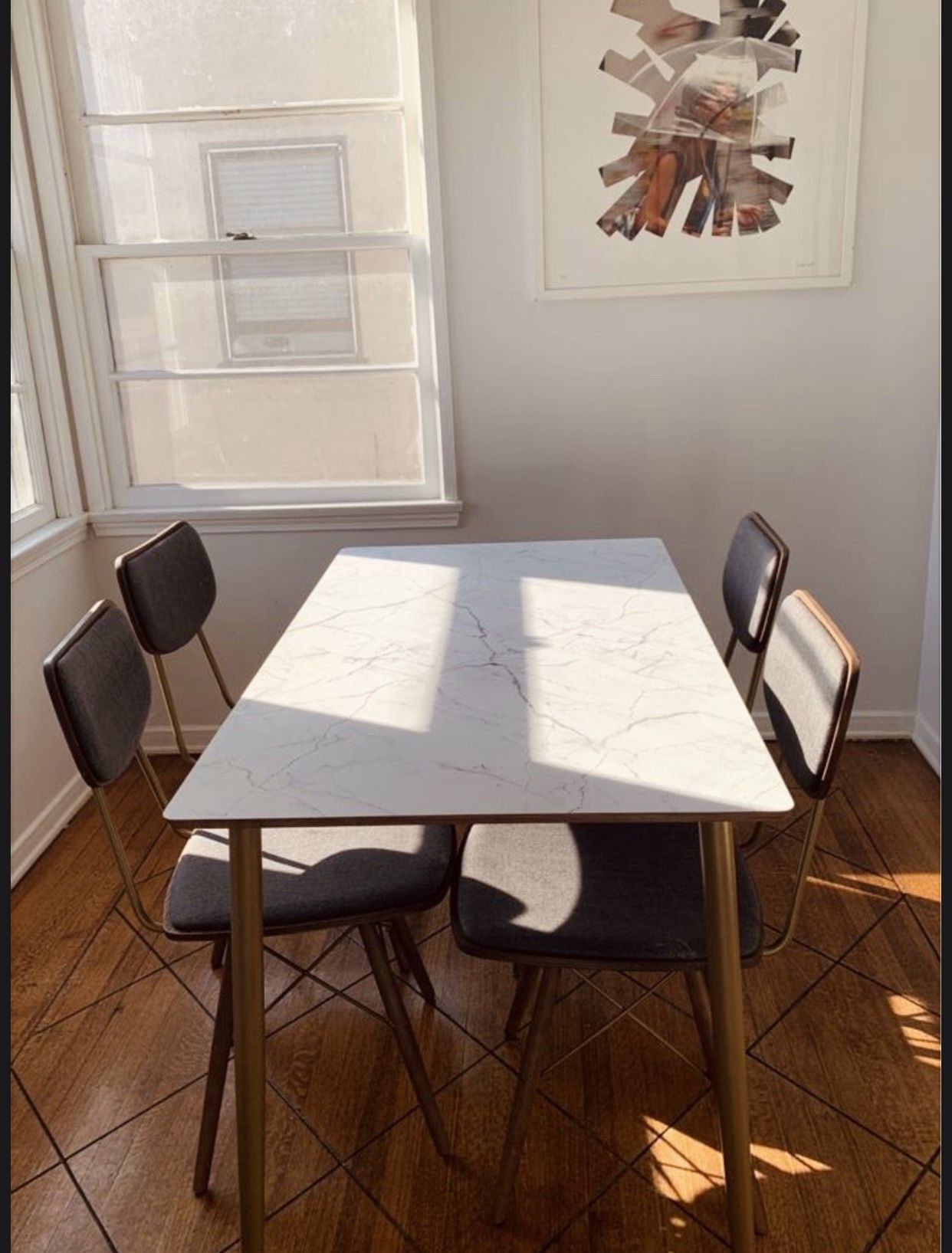 Custom made dining room table and chairs LIKE NEW