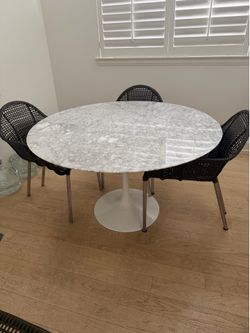 Marble white table